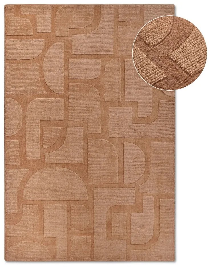 Covor maro țesut manual din lână 190x280 cm Alexis – Villeroy&amp;Boch