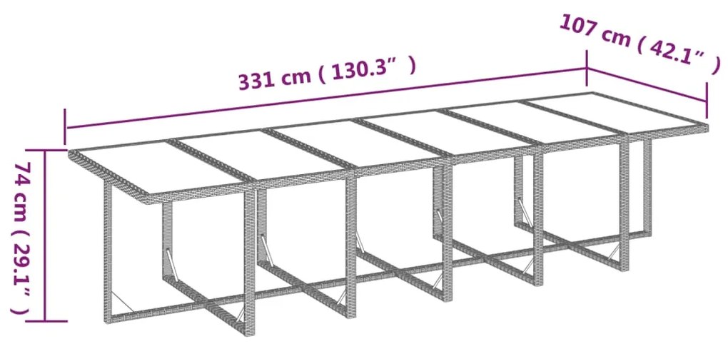 Set mobilier de gradina cu perne, 13 piese, gri, poliratan Gri si negru, 12x fotoliu + masa, 1