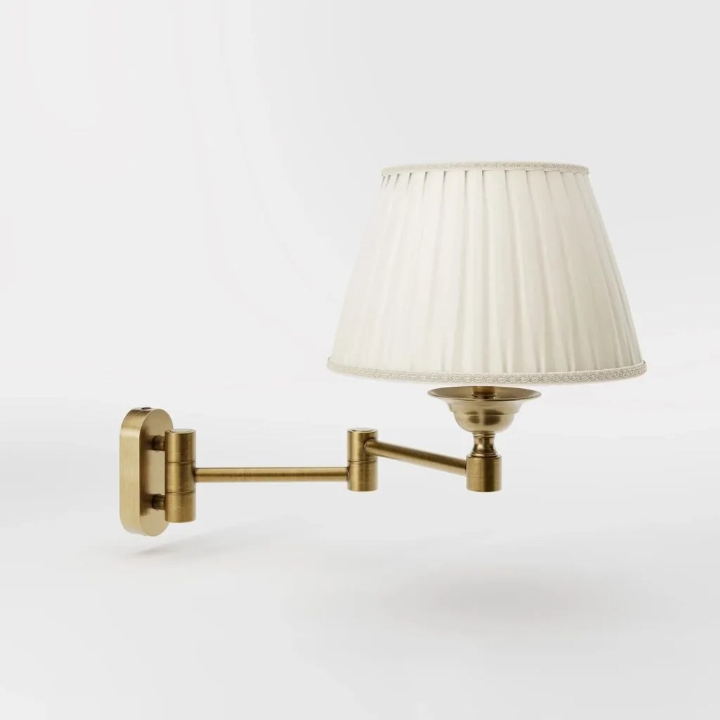 Aplica de perete din alama cu brat articulat Elegant