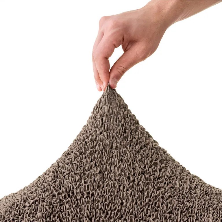 Huse bielastice VITTORIA maro scaun cu spatar 2 buc (45 x 45 x 50 cm)