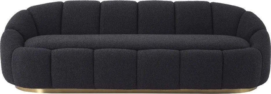 Canapea fixa design elegant LUX Inger, Boucle black