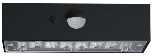 Aplică LED solară cu senzor LED/3W/3,7V 3000K/4000K IP65 negru
