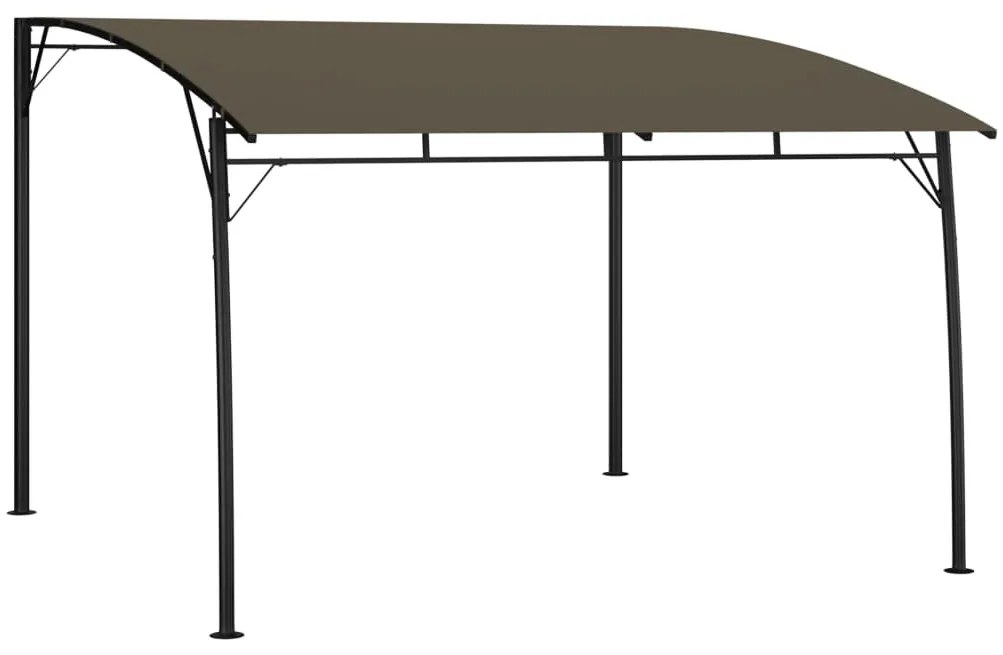 vidaXL Copertină pavilion de grădină, gri taupe, 3 x 3 x 2,55 m