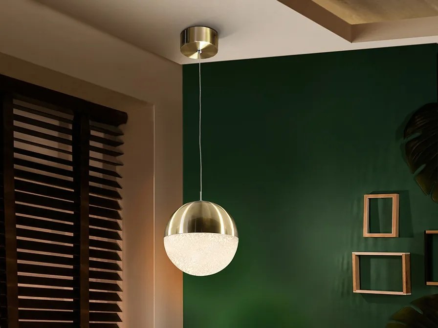 Pendul LED modern Sphere 20 alama satinata SV-793407