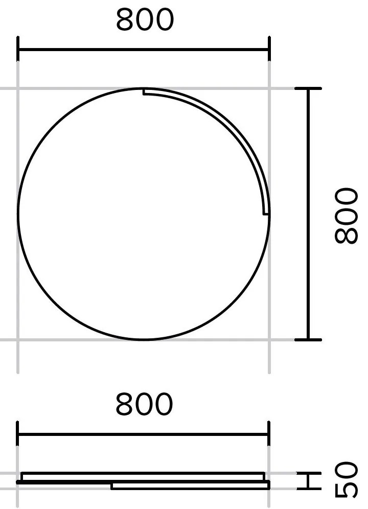Kolpa San Orbis Oglinda cu iluminare LED O80 cm