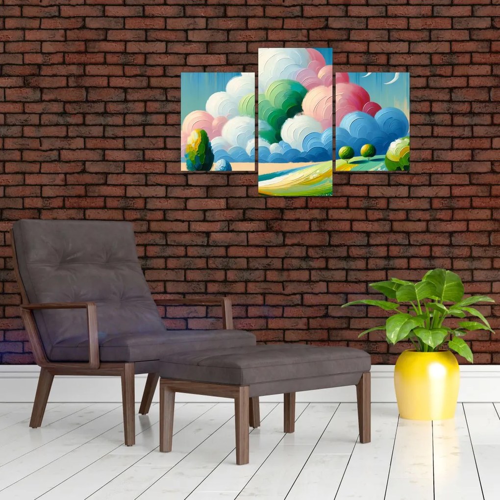Tablou - Peisaj cu nor (90x60 cm)