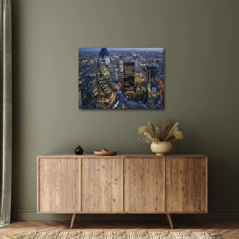Tablou - Panorama de seară a Londrei (70x50 cm)