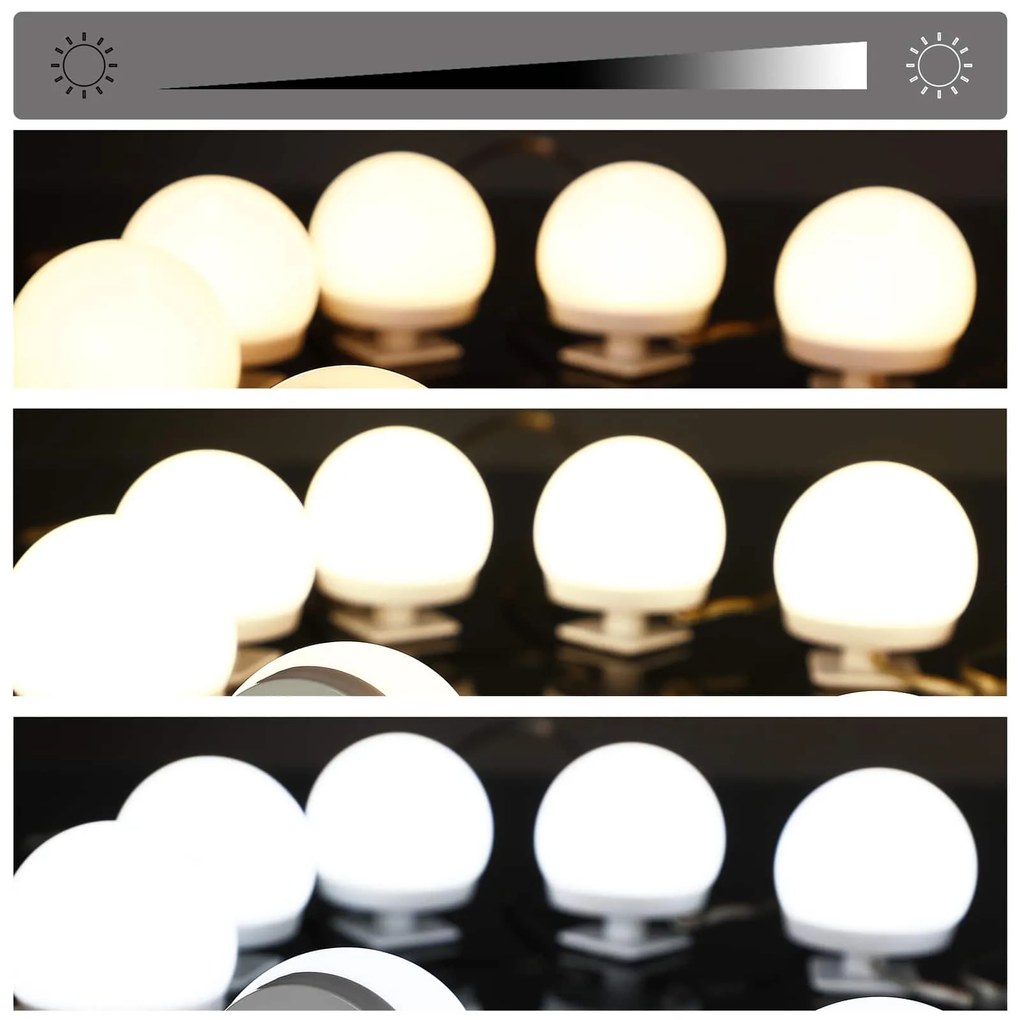 Deuba Masuta de toaleta Lucia cu iluminare LED 108x140x40 cm - alba
