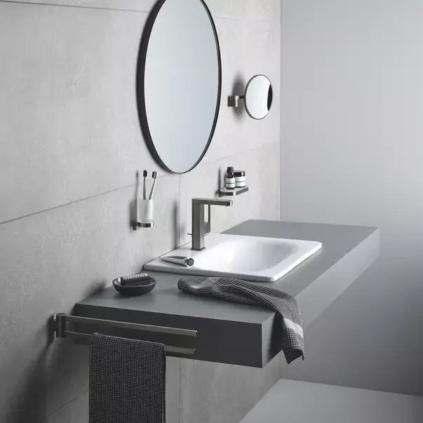 Suport Grohe Selection pentru pahar sau dozator sapun antracit periat Hard Graphite