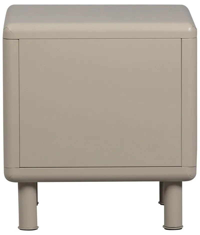 Noptieră bej din metal Rune – WOOOD