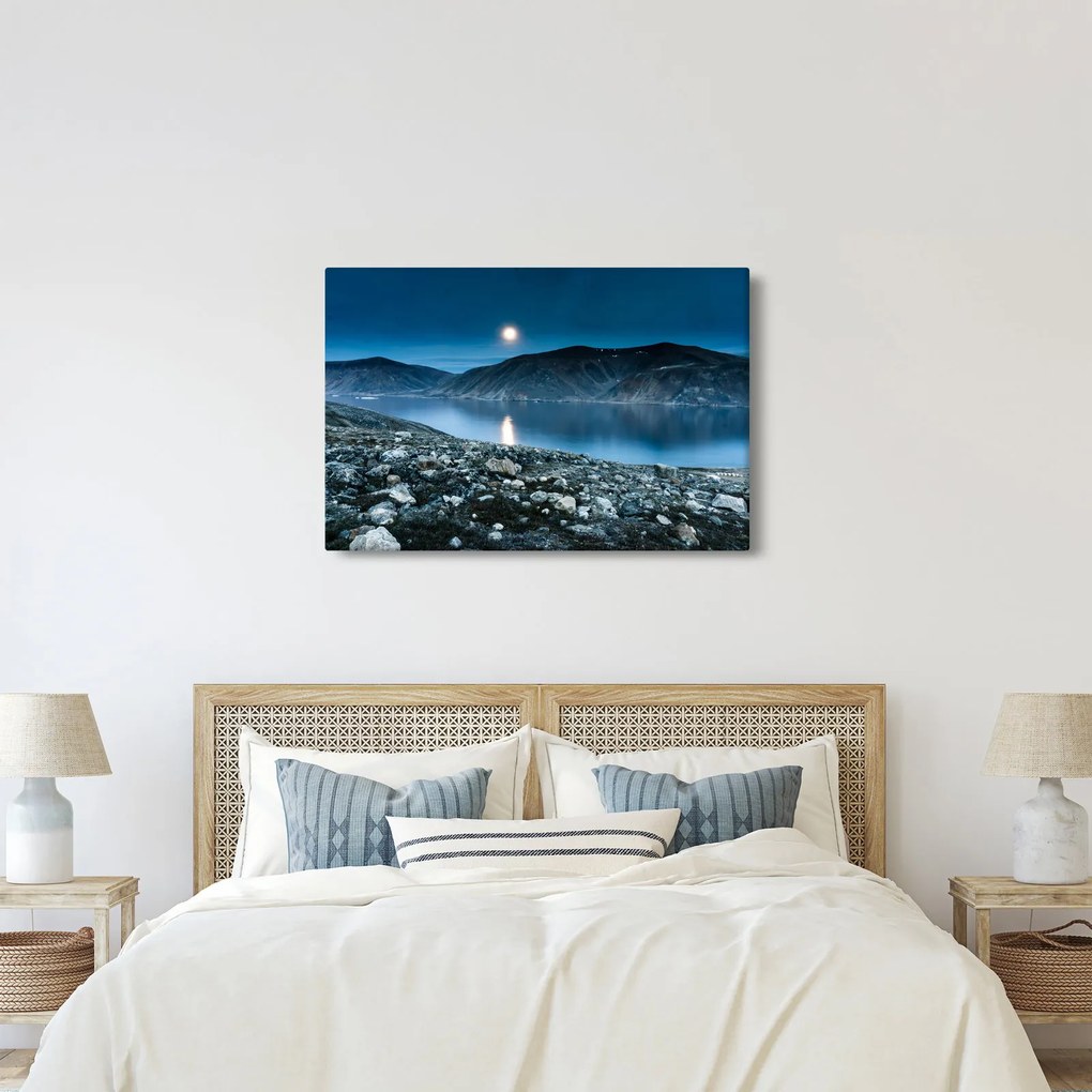 Tablou - Islanda noaptea (90x60 cm)