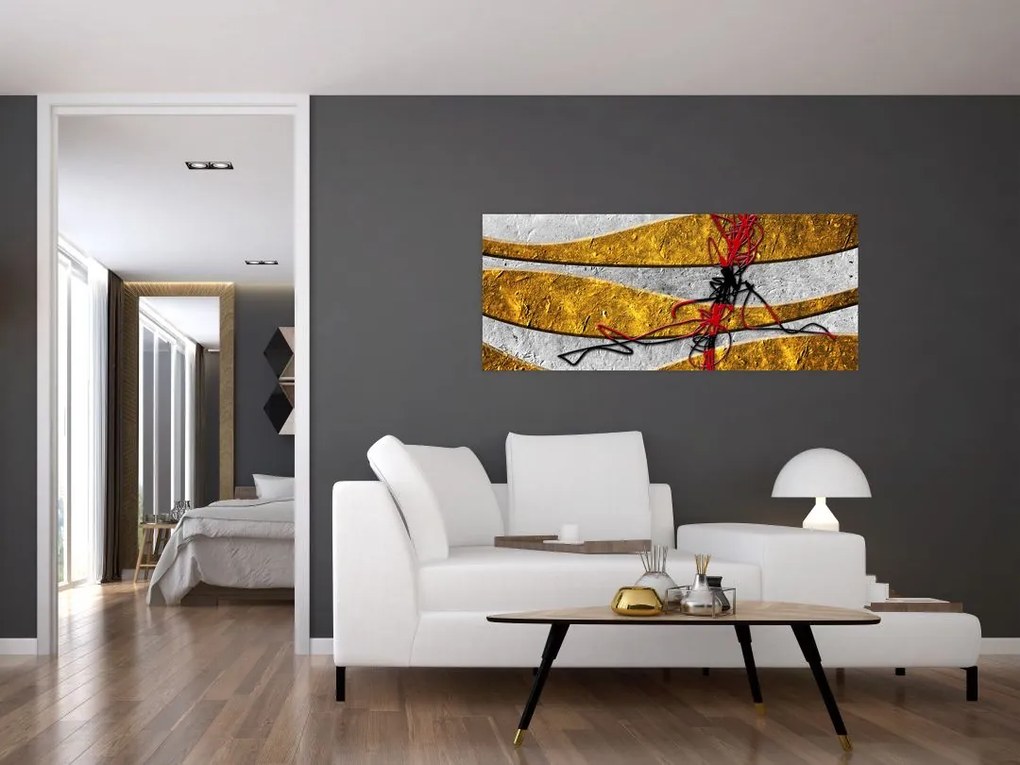 Tablou abstract (120x50 cm)