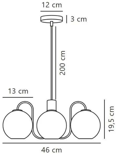 Lustră pe cablu Nordlux FRANCA 4xE14/40W/230V
