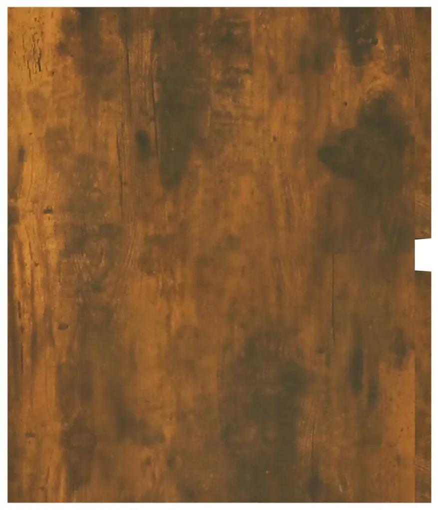 Dulap chiuveta, stejar fumuriu, 100x38,5x45 cm, lemn prelucrat Stejar afumat, Dulap pentru chiuveta, 1