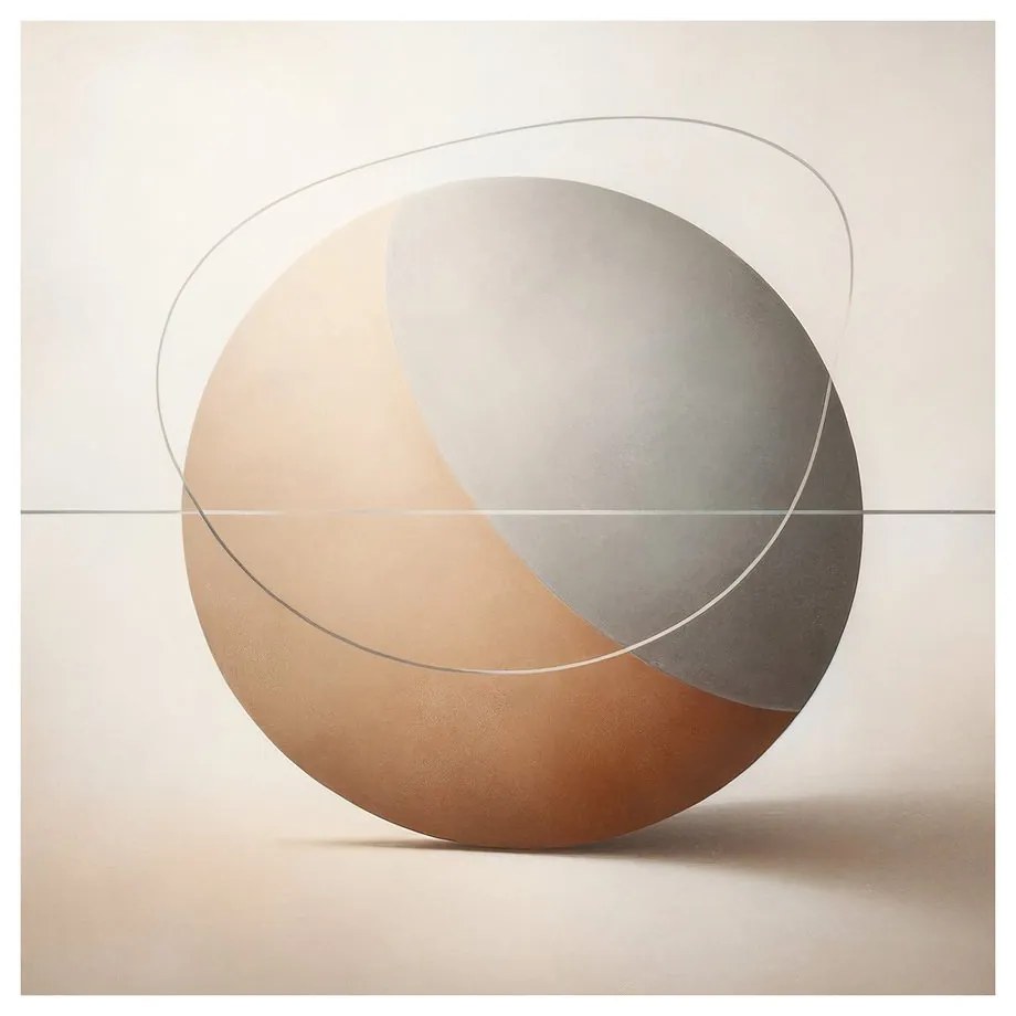 Tablou abstracție de design cu cerc