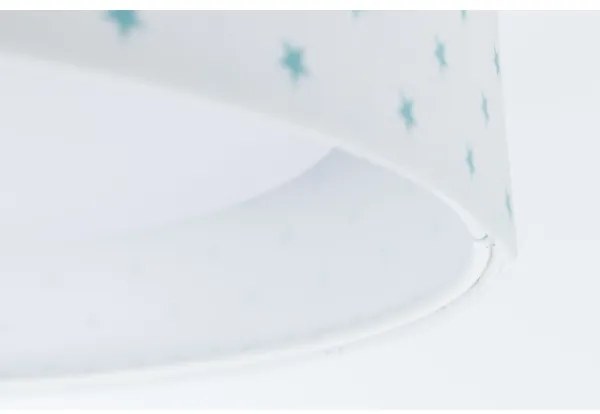 LED Plafonieră GALAXY KIDS 24W 230V alb/turcoaz cu steluțe
