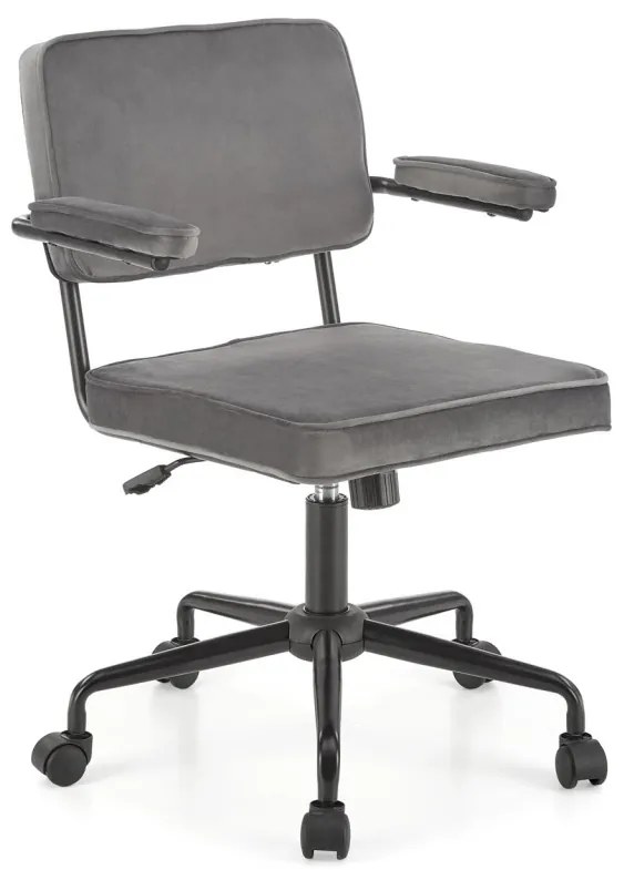 Scaun de birou Fidel velvet gri