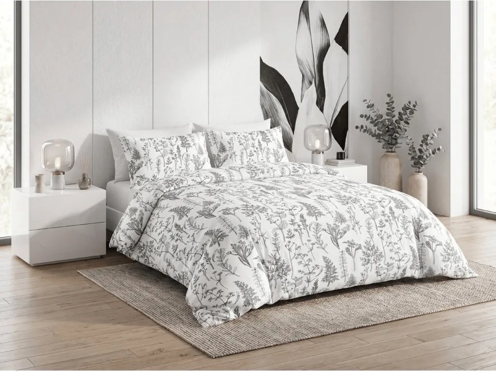 Lenjerie de pat din microfibra DEWANA albă Dimensiune lenjerie de pat: 70 x 90 cm | 140 x 200 cm