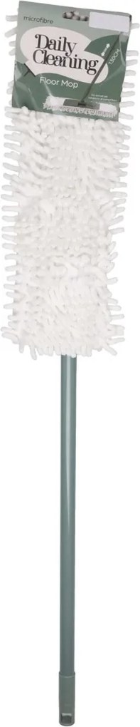 Mop de podea, 44 x 14 cm, cu mâner telescopic 130 cm, material tip șenilă, super absorbant