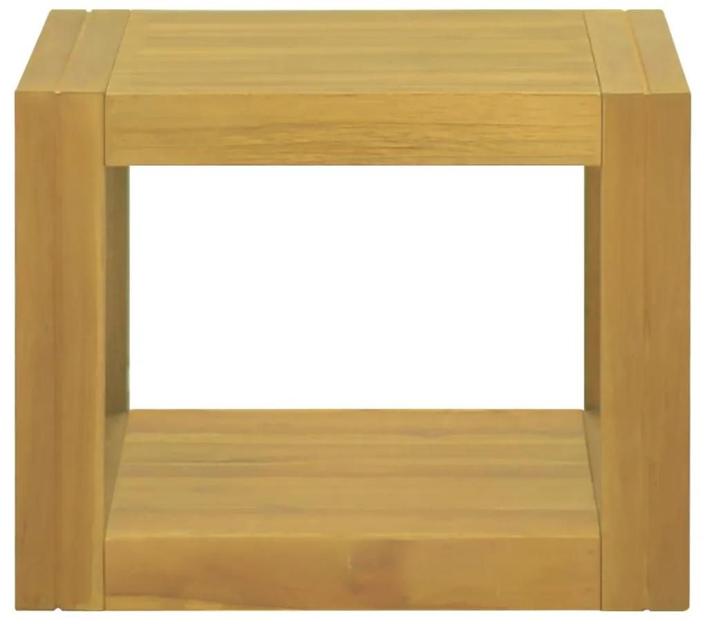Dulap de baie suspendat, 45x45x30 cm, lemn masiv de tec Maro, 45 x 45 x 35 cm, 1