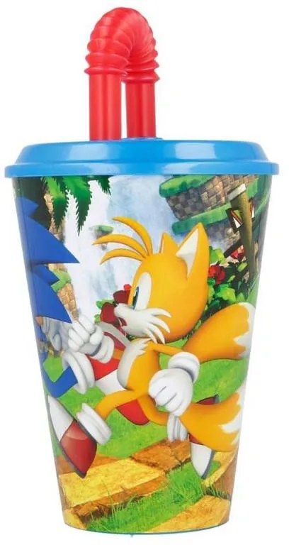 Sonic Ariciul Pahar cu pai Adventure, plastic 430 ml
