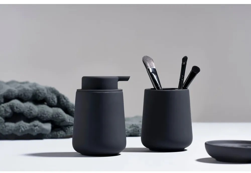 Suport pentru periuțe de dinți Zone Nova One, negru