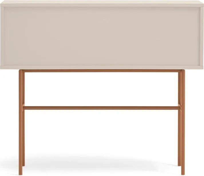 Masă consolă cărămizie-bej 35x110 cm Nube – Teulat