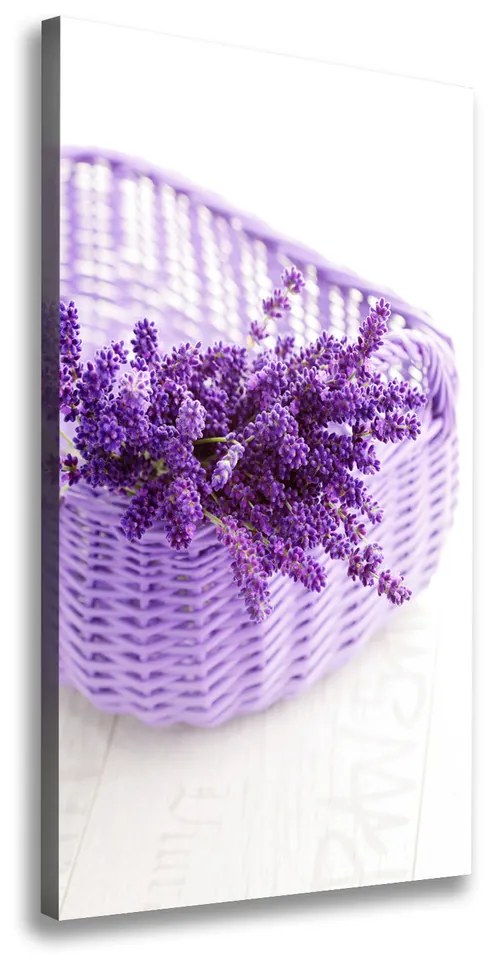 Tablou pe pânză canvas Lavanda în coș