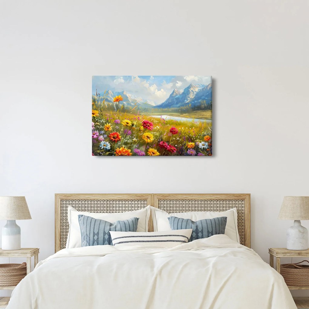 Tablou - Peisaj pictat (90x60 cm)