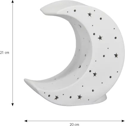 ONLI - Lampă de masă PORCELLANA 1xE14/6W/230V 21 cm lună