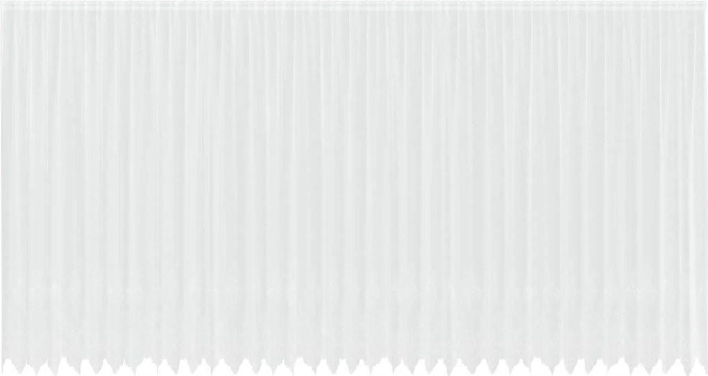 vidaXL Cortină din Dantelă cu perdele Alb 300 x 900 cm Poliester
