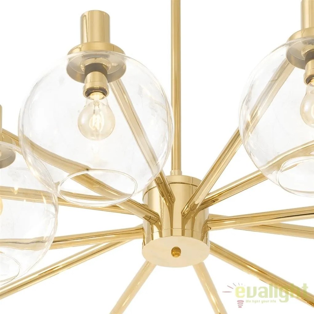 Candelabru design LUX cu 12 brate Selva auriu 111974 HZ
