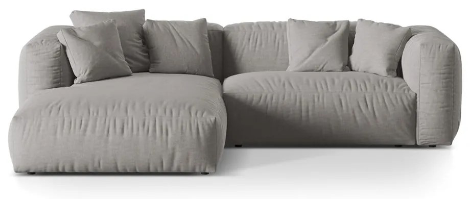 Colțar modular gri deschis (cu colț pe partea stângă ) Martina – Micadoni Home