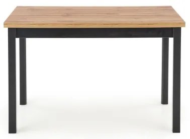 Masă de dining KINDOR, stejar Wotan/negru