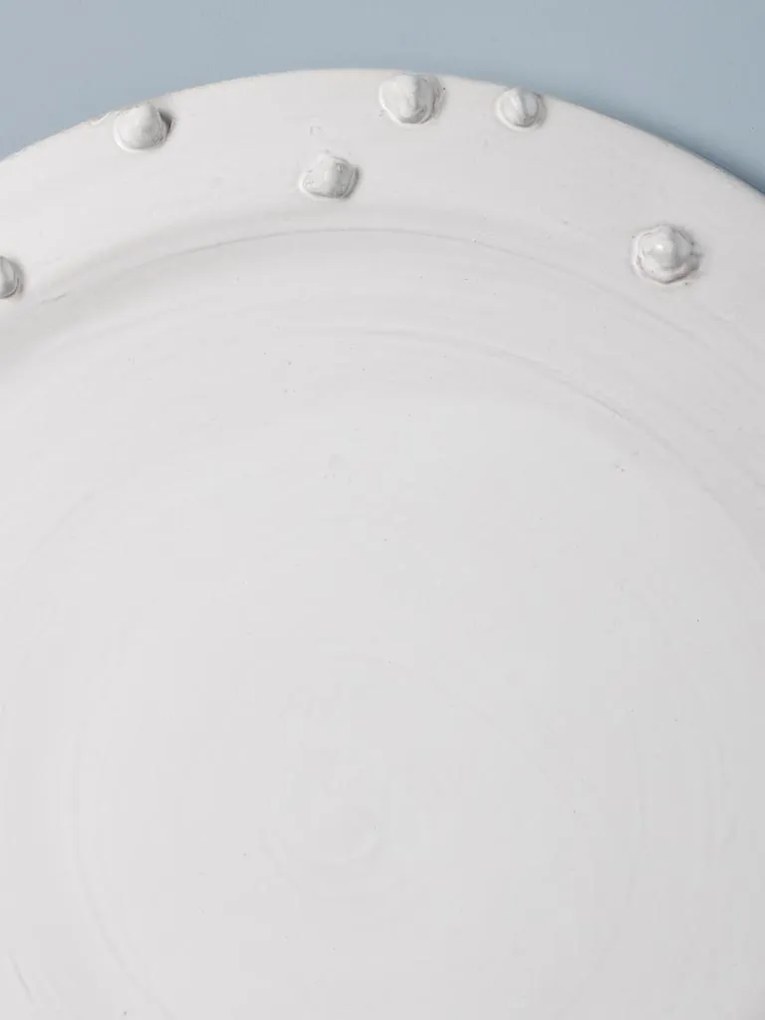 Farfurie alba din ceramica, D35cm Dante