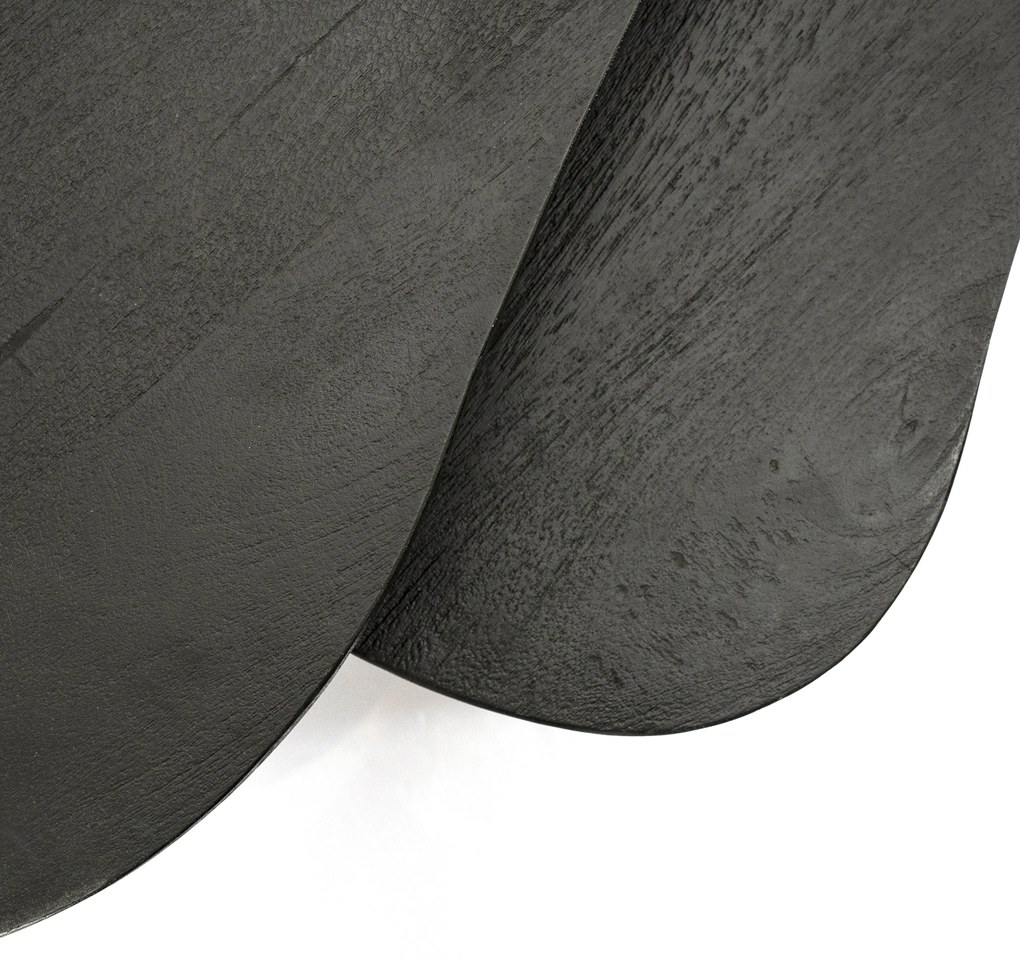 Set 2 masute de cafea din lemn de mango Guus 110x54x38 cm/70x45x32 cm negre