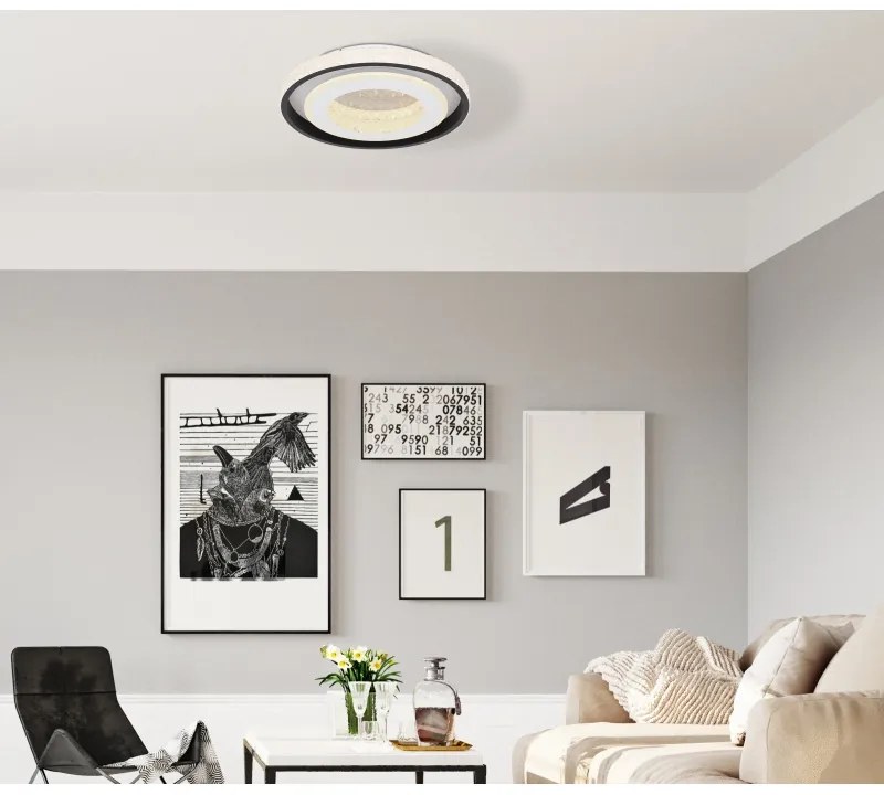 Plafoniera LED cu telecomanda design elegant LUCKY 52W