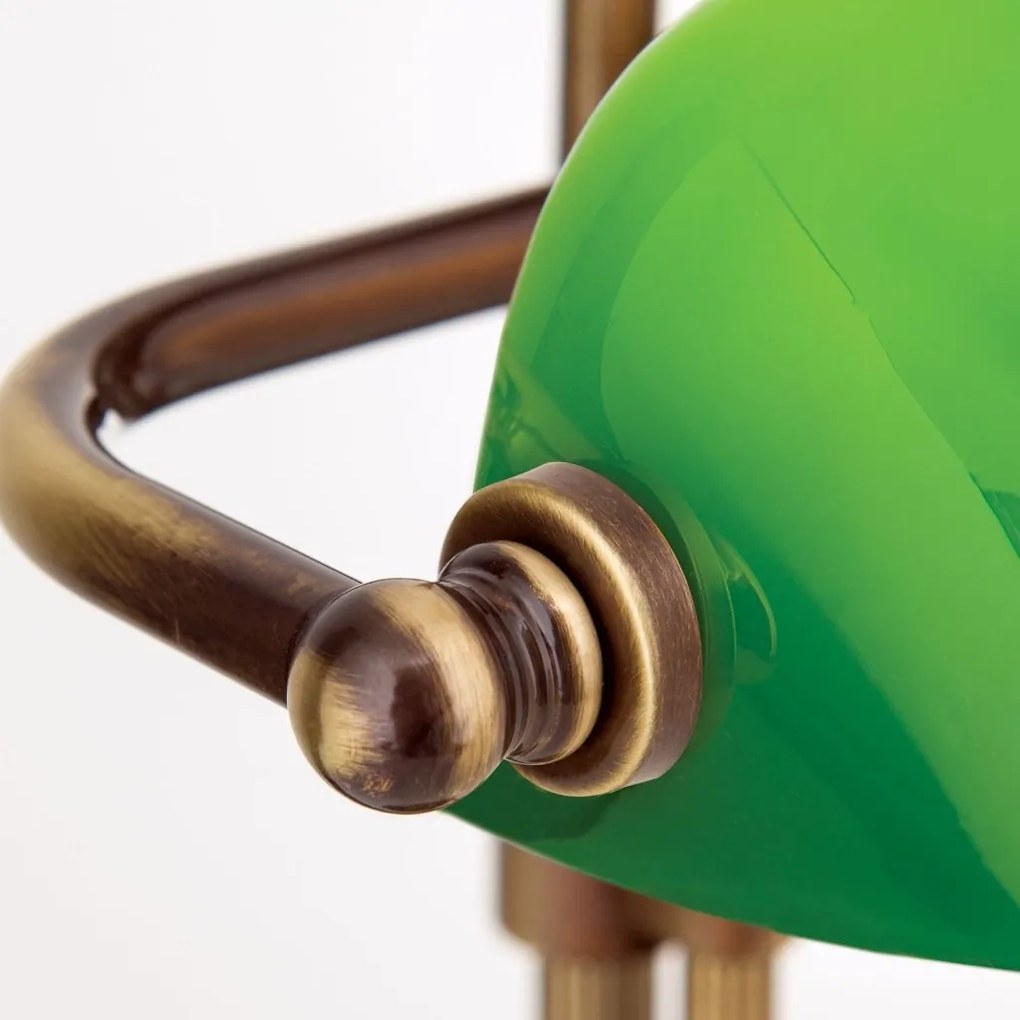 Veioza/Lampa de masa stil clasic HARVARD patina/verde