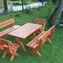 Set mobilier gradina Wien, 160 cm, cires, 6 pers.
