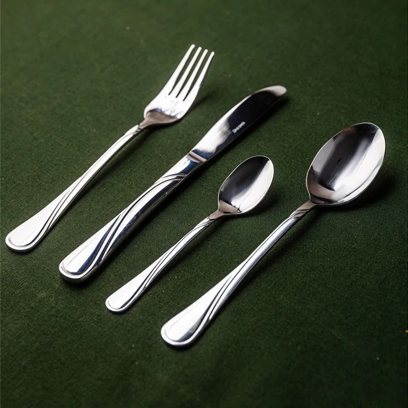La mâna a doua: Set tacamuri Kinghoff KH 3504, 72 piese, 12 persoane, Cufar, Otel inoxidabil, Argintiu