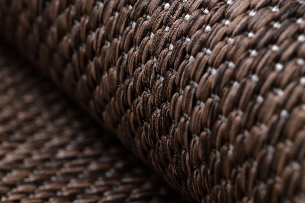 Covor SISAL SION A5165A Melanj țesute plate maro