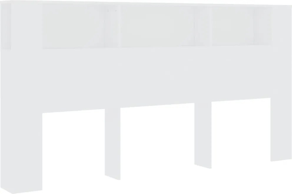 vidaXL Dulap tăblie, alb, 200x18,5x104,5 cm