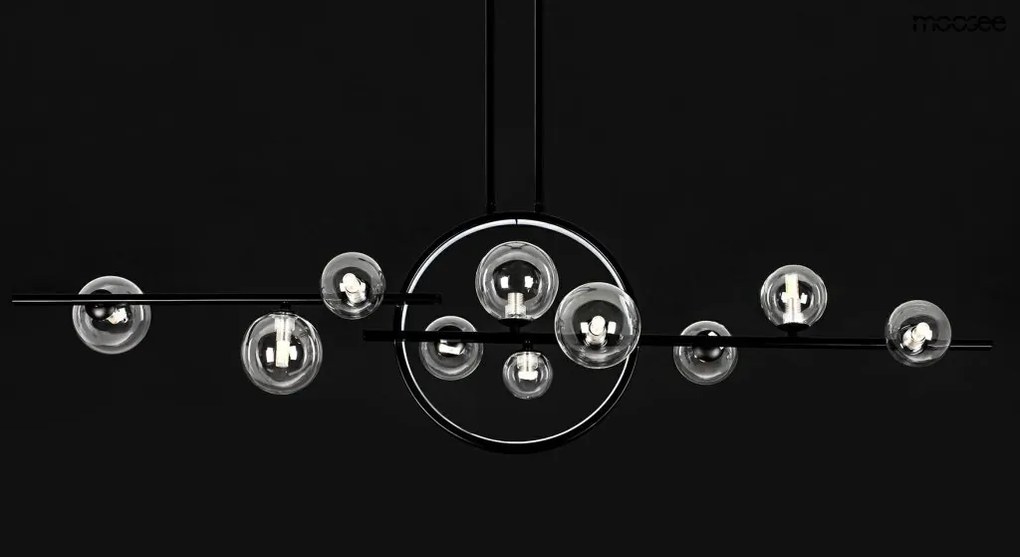 Lustra moderna cu 10 de surse de lumina si LED LINEA TWIN 120