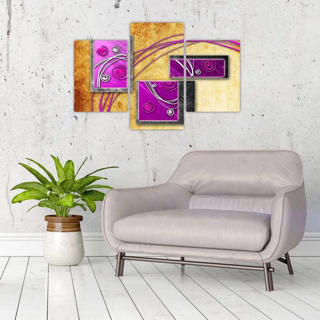 Tablou abstracție (90x60 cm)