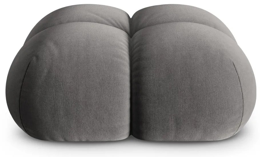 Taburet gri cu tapițerie din catifea Loretto – Cosmopolitan Design