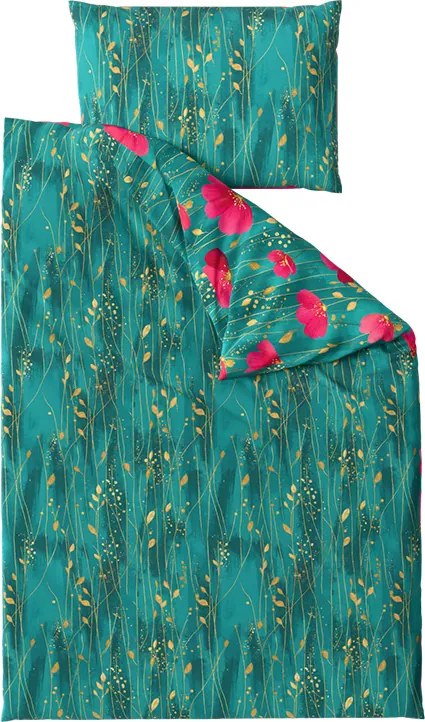 Lenjerie de pat policoton VIVIDELLE POLY verde Dimensiune lenjerie de pat: 70 x 90 cm | 140 x 220 cm