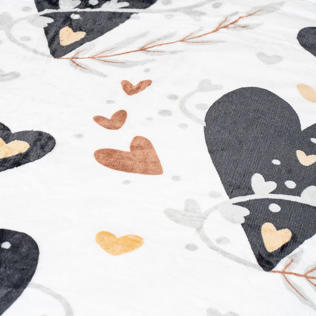 Lenjerie de pat din microflanel 4Home Romantic, 160 x 200 cm, 70 x 80 cm