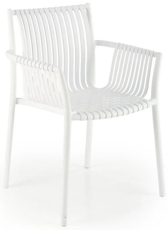 Scaun de bucaterie Lamar, alb