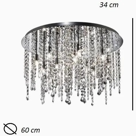 Plafonier cristal Venezian diametru 60 cm ROYAL PL12 053004