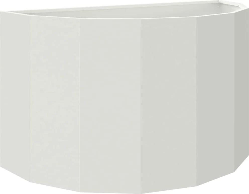 vidaXL Jardinieră Alb 90 x 45 x 50 cm Oțel